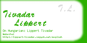 tivadar lippert business card